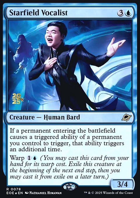 Starfield Vocalist, Edge of Eternities Promos #78s, Magic: The Gathering card