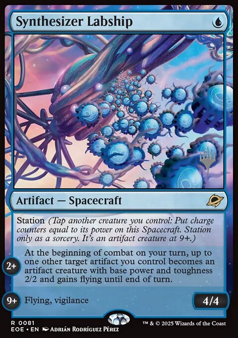 Synthesizer Labship, Edge of Eternities Promos #81p, Magic: The Gathering card