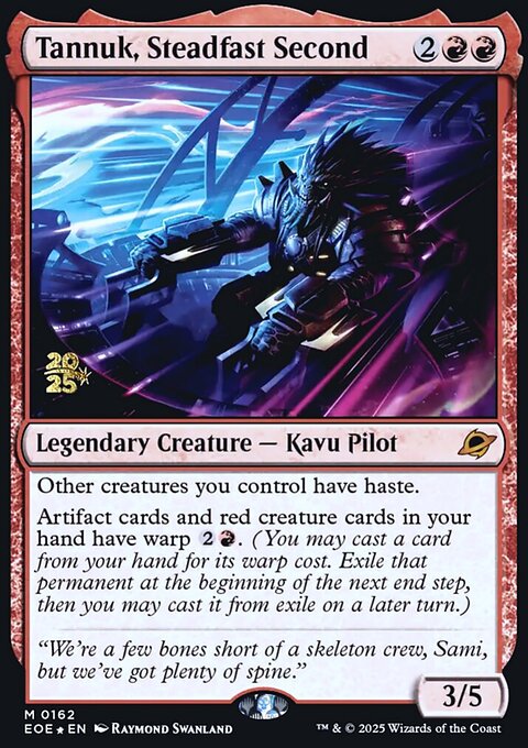 Tannuk, Steadfast Second, Edge of Eternities Promos #162s, Magic: The Gathering card