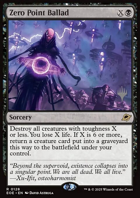 Zero Point Ballad, Edge of Eternities Promos #128p, Magic: The Gathering card