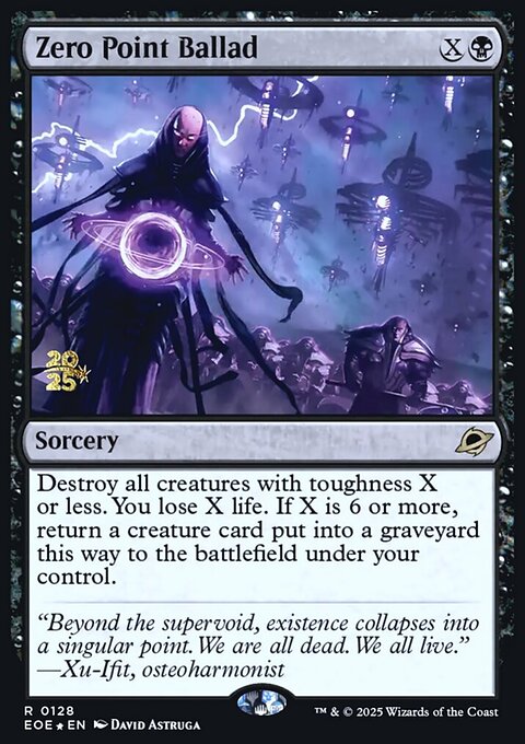 Zero Point Ballad, Edge of Eternities Promos #128s, Magic: The Gathering card