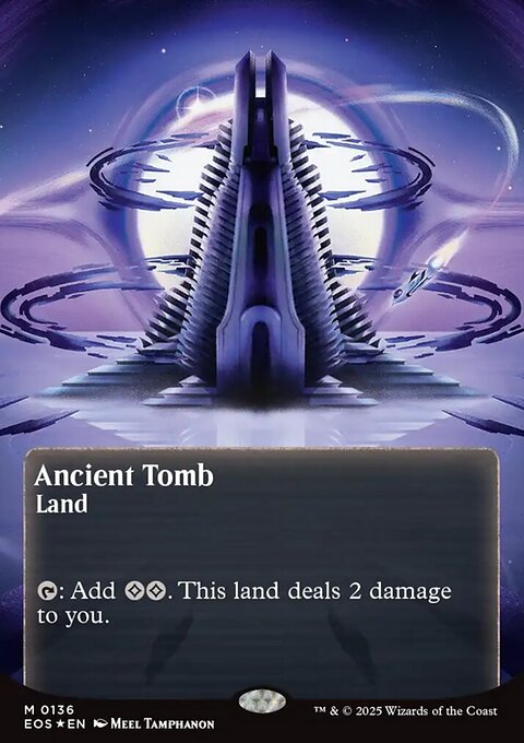 Ancient Tomb, Edge of Eternities: Stellar Sights #136, Magic: The Gathering card
