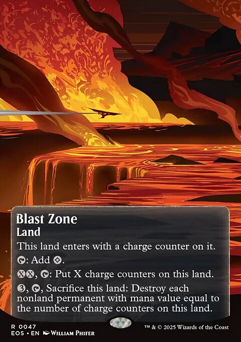Blast Zone, Edge of Eternities: Stellar Sights #47, Magic: The Gathering card