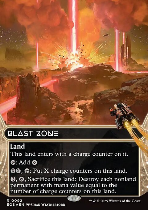 Blast Zone, Edge of Eternities: Stellar Sights #92, Magic: The Gathering card