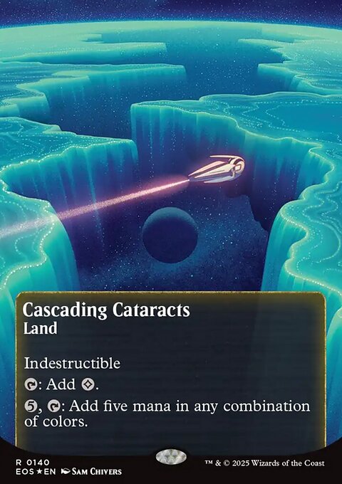 Cascading Cataracts, Edge of Eternities: Stellar Sights #140, Magic: The Gathering card