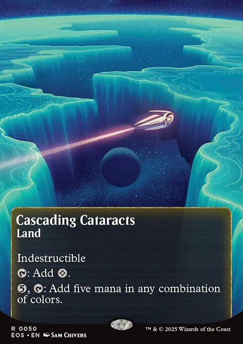 Cascading Cataracts, Edge of Eternities: Stellar Sights #50, Magic: The Gathering card