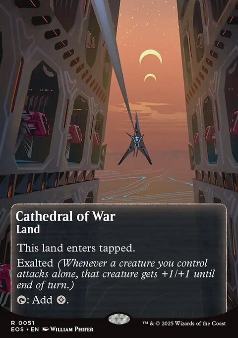 Cathedral of War, Edge of Eternities: Stellar Sights #51, Magic: The Gathering card