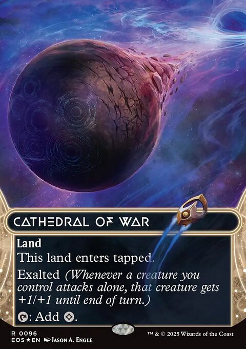 Cathedral of War, Edge of Eternities: Stellar Sights #96, Magic: The Gathering card
