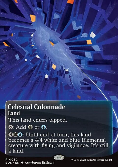 Celestial Colonnade, Edge of Eternities: Stellar Sights #52, Magic: The Gathering card