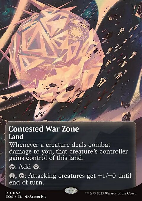 Contested War Zone, Edge of Eternities: Stellar Sights #53, Magic: The Gathering card