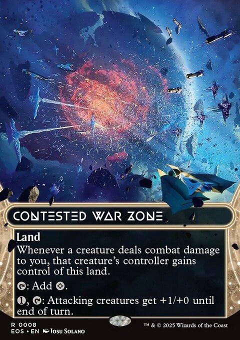 Contested War Zone, Edge of Eternities: Stellar Sights #8, Magic: The Gathering card