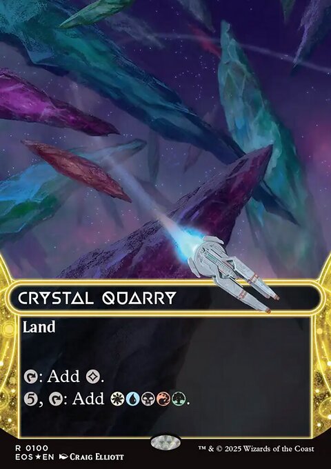 Crystal Quarry, Edge of Eternities: Stellar Sights #100, Magic: The Gathering card