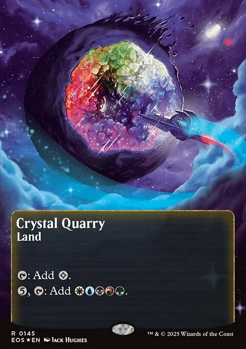 Crystal Quarry, Edge of Eternities: Stellar Sights #145, Magic: The Gathering card
