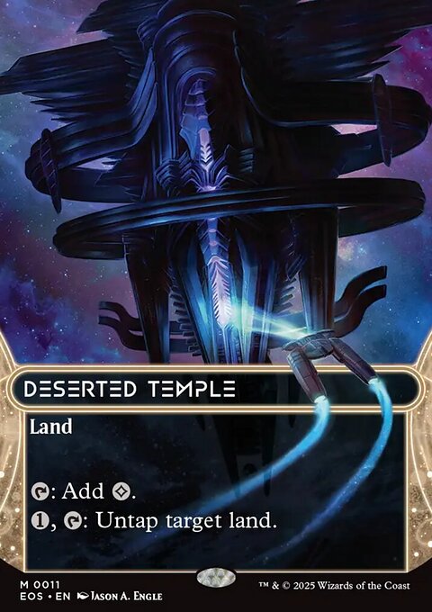 Deserted Temple, Edge of Eternities: Stellar Sights #11, Magic: The Gathering card