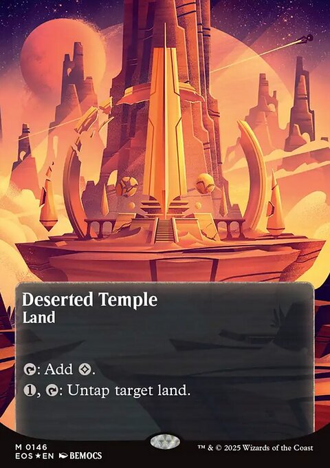 Deserted Temple, Edge of Eternities: Stellar Sights #146, Magic: The Gathering card
