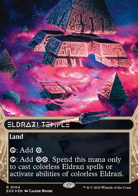 Eldrazi Temple, Edge of Eternities: Stellar Sights #104, Magic: The Gathering card