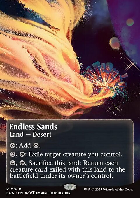 Endless Sands, Edge of Eternities: Stellar Sights #60, Magic: The Gathering card