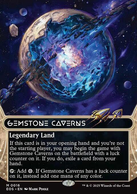 Gemstone Caverns, Edge of Eternities: Stellar Sights #16, Magic: The Gathering card