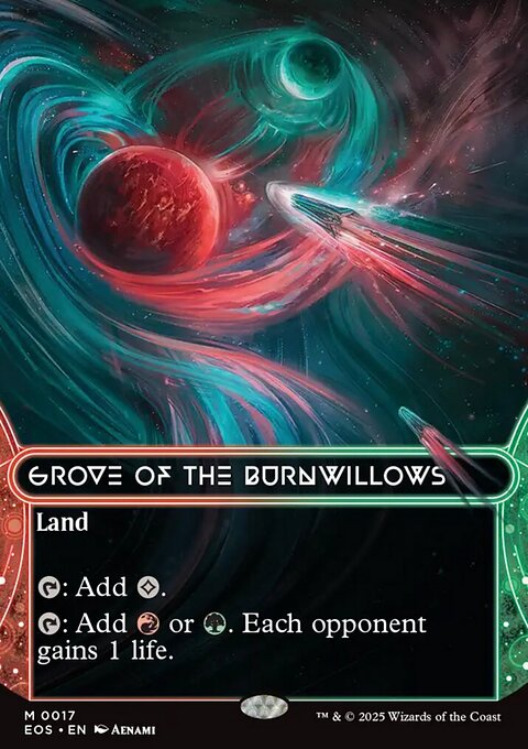 Grove of the Burnwillows, Edge of Eternities: Stellar Sights #17, Magic: The Gathering card