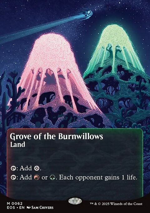 Grove of the Burnwillows, Edge of Eternities: Stellar Sights #62, Magic: The Gathering card