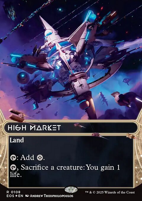 High Market, Edge of Eternities: Stellar Sights #108, Magic: The Gathering card