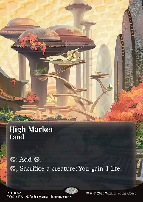 High Market, Edge of Eternities: Stellar Sights #63, Magic: The Gathering card