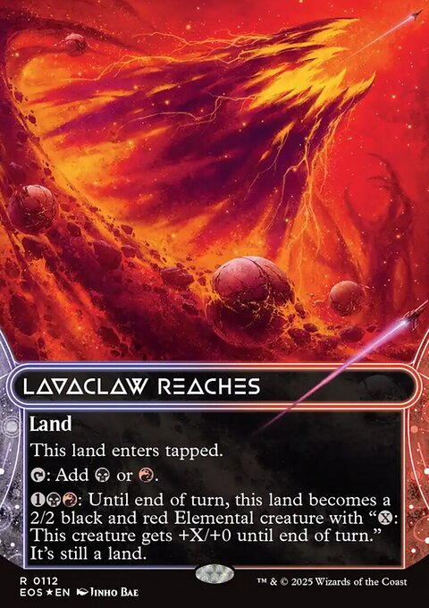 Lavaclaw Reaches, Edge of Eternities: Stellar Sights #112, Magic: The Gathering card