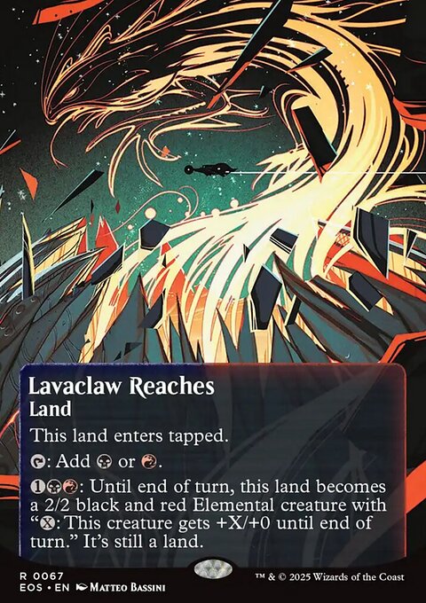 Lavaclaw Reaches, Edge of Eternities: Stellar Sights #67, Magic: The Gathering card