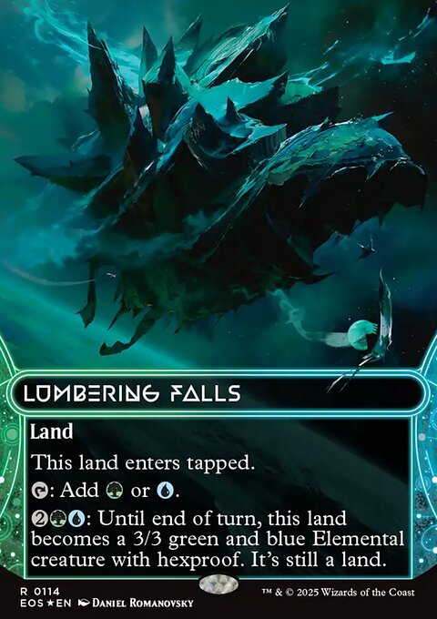 Lumbering Falls, Edge of Eternities: Stellar Sights #114, Magic: The Gathering card
