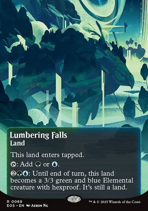 Lumbering Falls, Edge of Eternities: Stellar Sights #69, Magic: The Gathering card