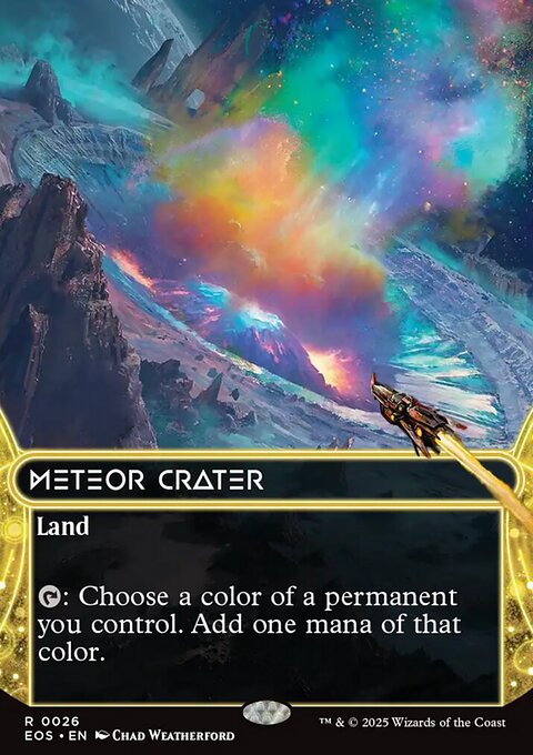 Meteor Crater, Edge of Eternities: Stellar Sights #26, Magic: The Gathering card