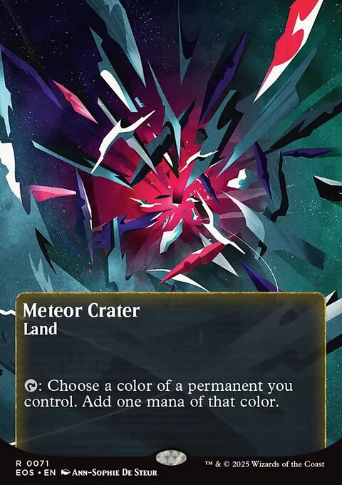 Meteor Crater, Edge of Eternities: Stellar Sights #71, Magic: The Gathering card