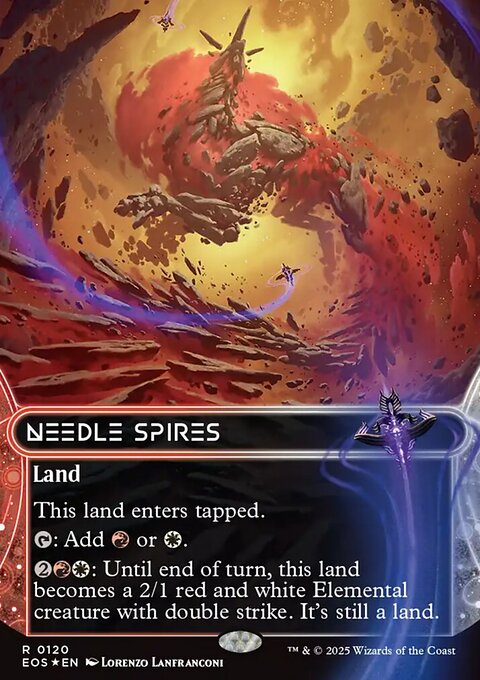 Needle Spires, Edge of Eternities: Stellar Sights #120, Magic: The Gathering card