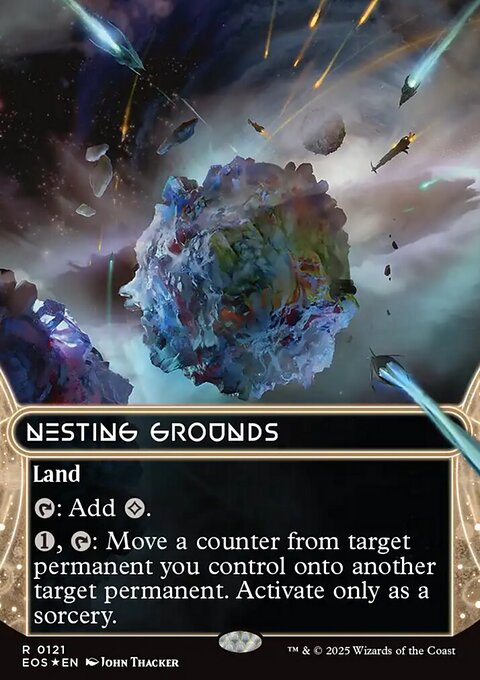 Nesting Grounds, Edge of Eternities: Stellar Sights #121, Magic: The Gathering card
