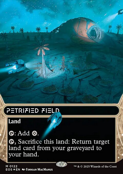 Petrified Field, Edge of Eternities: Stellar Sights #122, Magic: The Gathering card