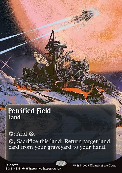 Petrified Field, Edge of Eternities: Stellar Sights #77, Magic: The Gathering card
