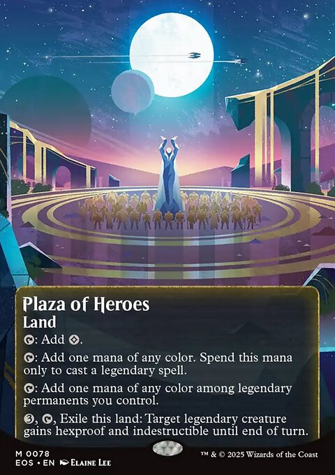 Plaza of Heroes, Edge of Eternities: Stellar Sights #78, Magic: The Gathering card
