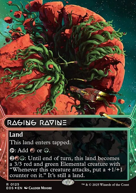 Raging Ravine, Edge of Eternities: Stellar Sights #125, Magic: The Gathering card