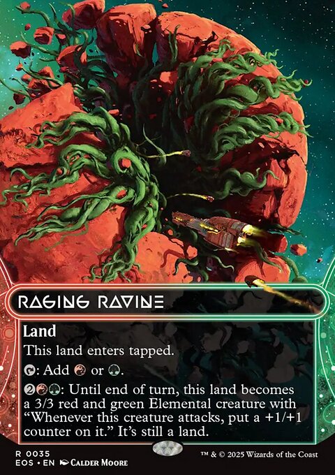 Raging Ravine, Edge of Eternities: Stellar Sights #35, Magic: The Gathering card