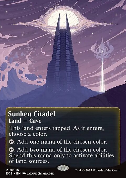 Sunken Citadel, Edge of Eternities: Stellar Sights #86, Magic: The Gathering card