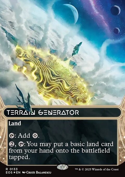 Terrain Generator, Edge of Eternities: Stellar Sights #133, Magic: The Gathering card