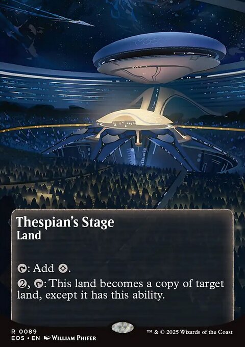 Thespian's Stage, Edge of Eternities: Stellar Sights #89, Magic: The Gathering card
