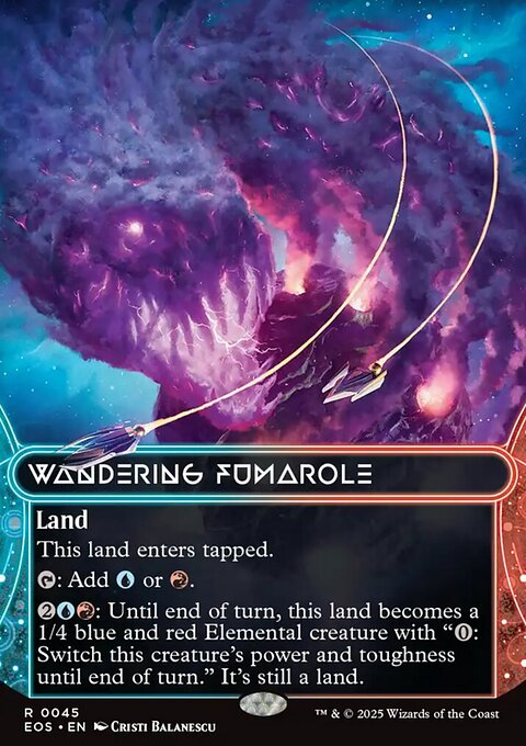 Wandering Fumarole, Edge of Eternities: Stellar Sights #45, Magic: The Gathering card
