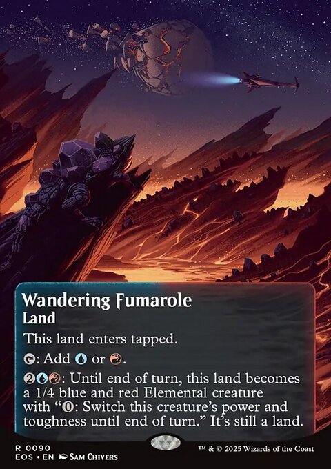 Wandering Fumarole, Edge of Eternities: Stellar Sights #90, Magic: The Gathering card