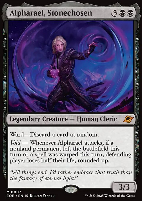 Alpharael, Stonechosen, Edge of Eternities #87, Magic: The Gathering card