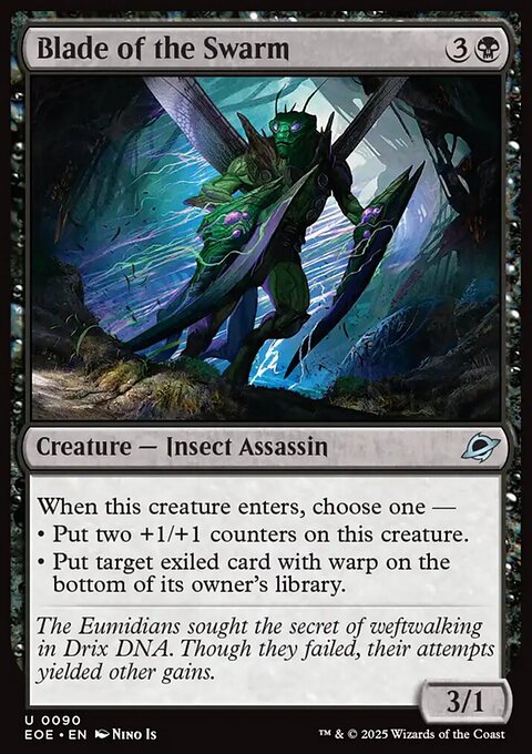 Blade of the Swarm, Edge of Eternities #90, Magic: The Gathering card