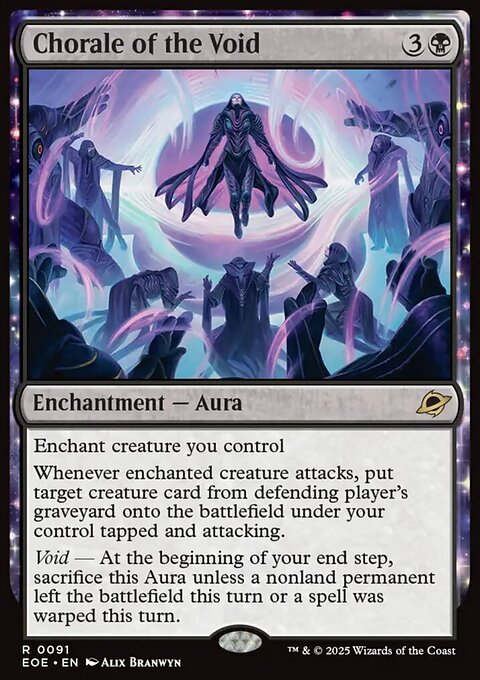 Chorale of the Void, Edge of Eternities #91, Magic: The Gathering card