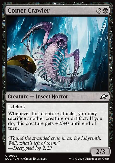 Comet Crawler, Edge of Eternities #92, Magic: The Gathering card