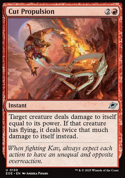Cut Propulsion, Edge of Eternities #130, Magic: The Gathering card