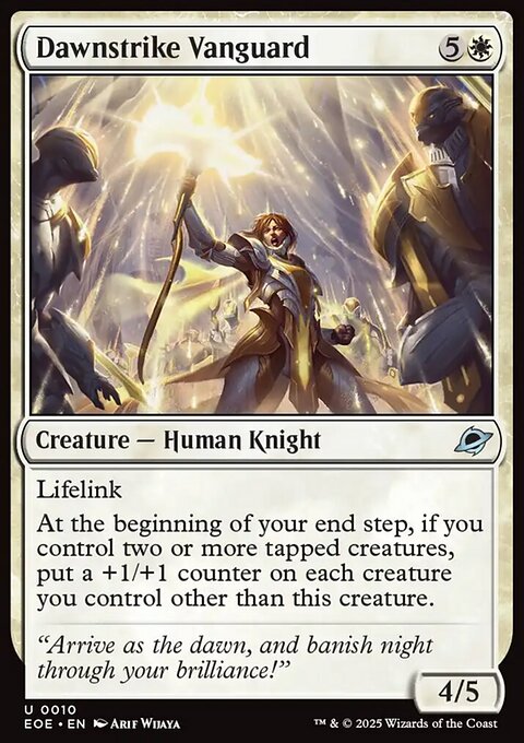 Dawnstrike Vanguard, Edge of Eternities #10, Magic: The Gathering card